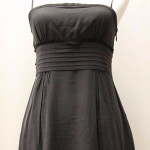 Juicy Couture Black Silk Dress Lace Trim Size 4